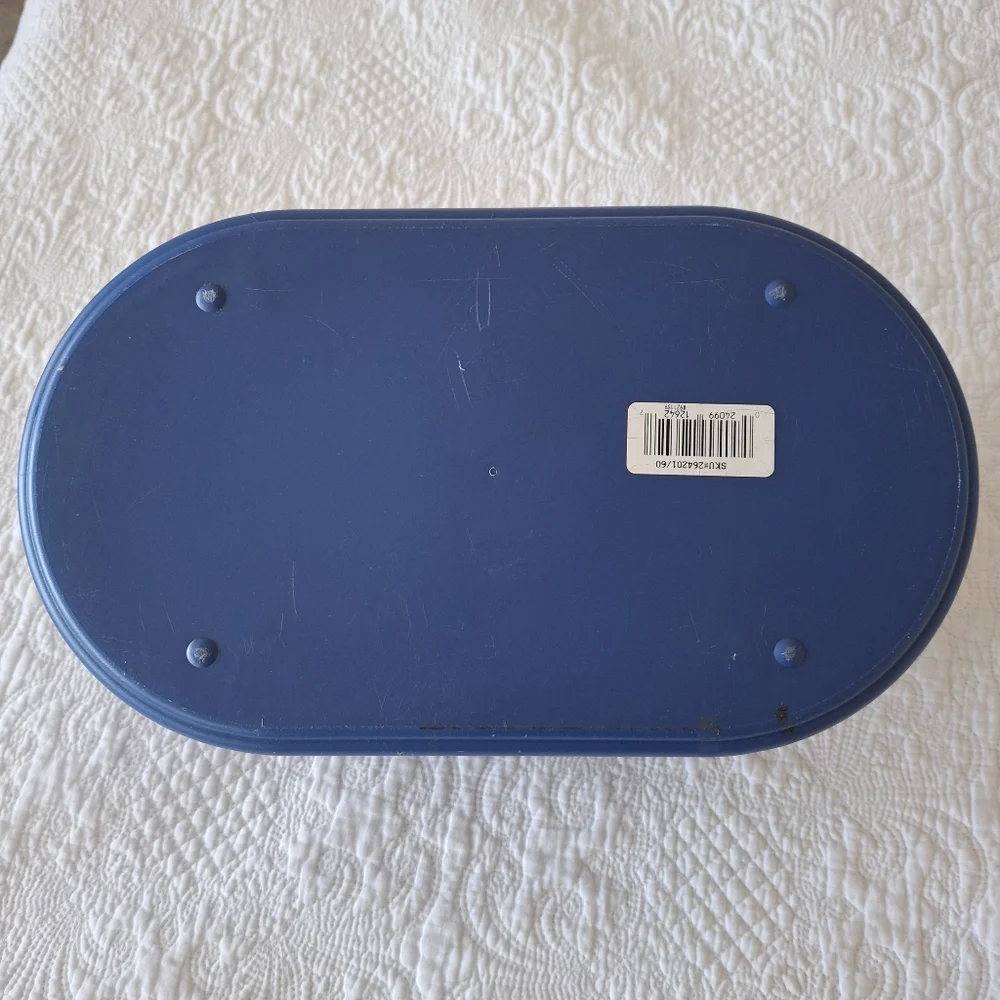 Women Bags Blue Carry Case with Pink Handle